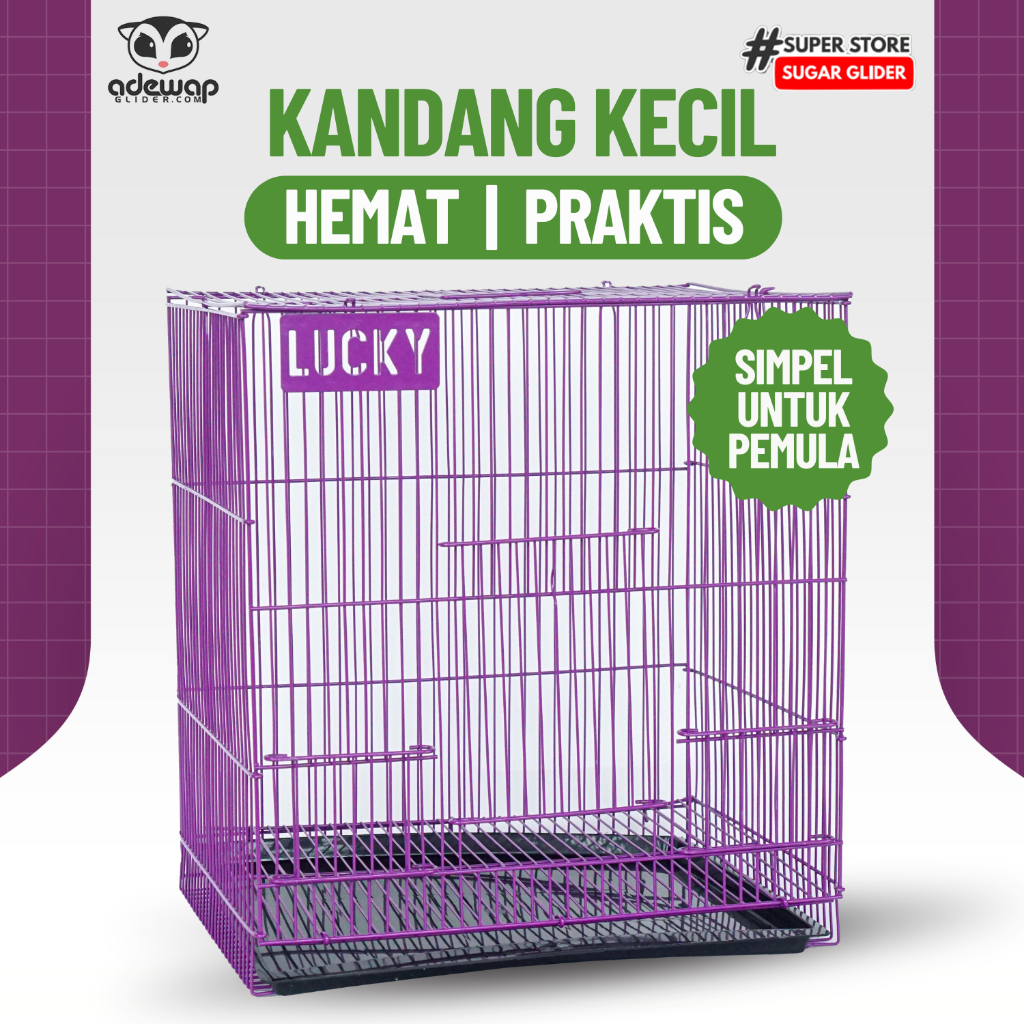 ADEWAP GLIDER Kandang Lipat Small Kecil Sugar Glider - 5