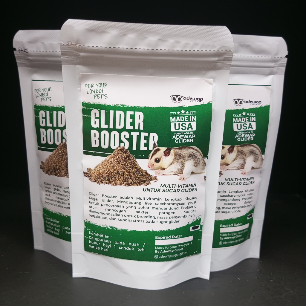 ADEWAP GLIDER Glider Booster Sugar Glider Probiotic & Saccharomyces For Over Grooming - 50 Gr - 4