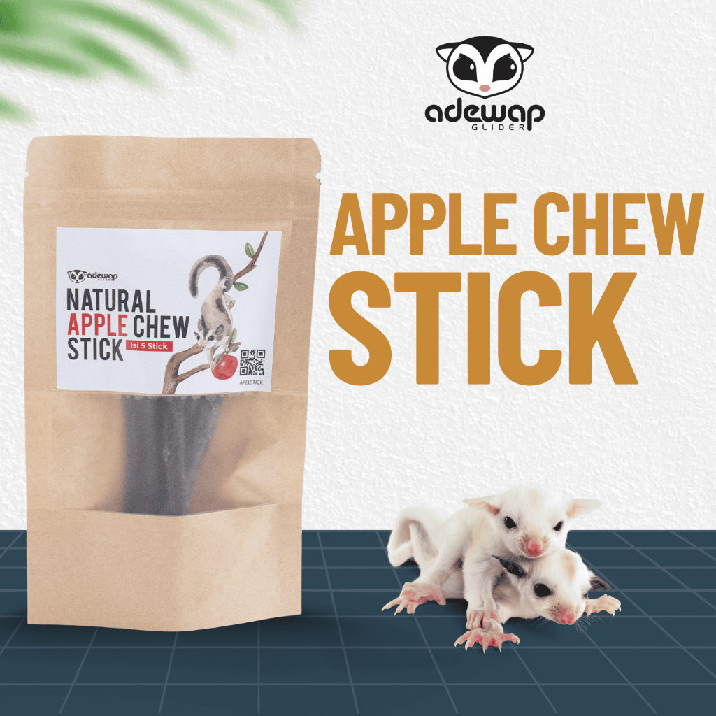 ADEWAP GLIDER Apple Orchard Chew Stick Gigitan Kayu Apel Sugar Glider - 2