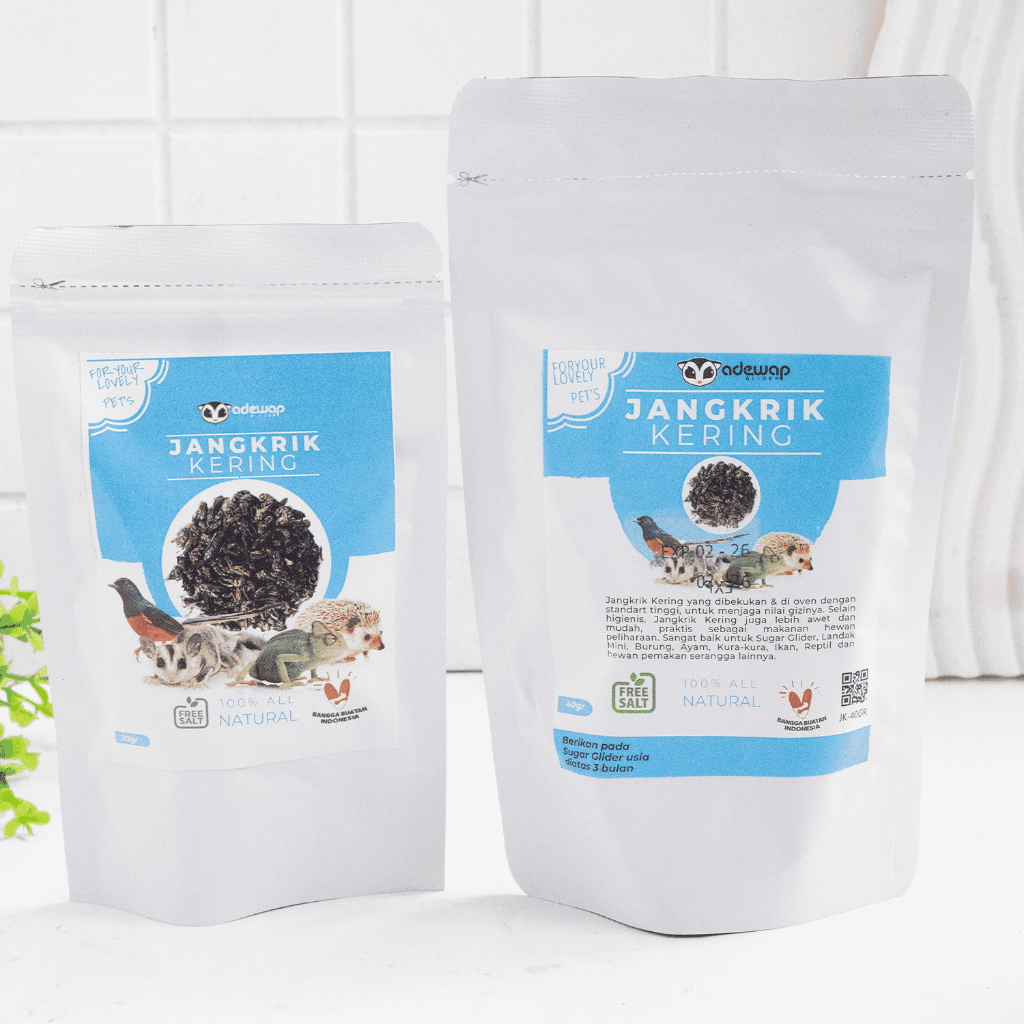 ADEWAP GLIDER Dried Cricket Jangkrik Kering Sugar Glider - 5