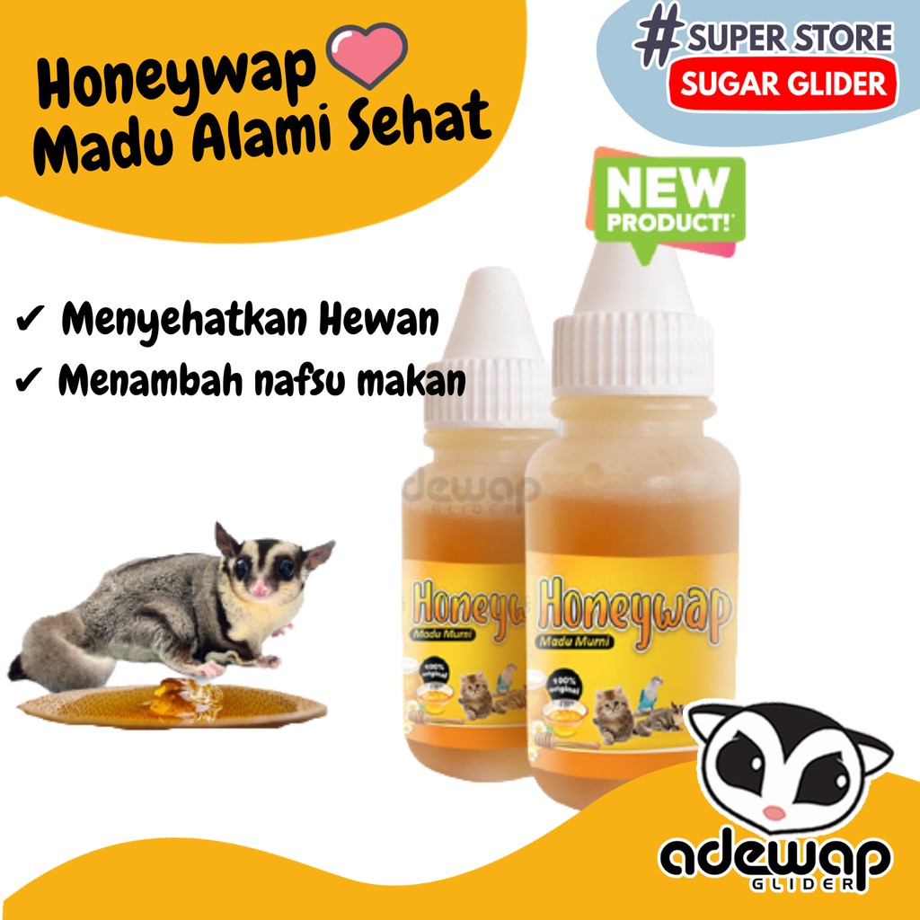 ADEWAP GLIDER Honeywap Madu Murni Sugar Glider - 30ml - 4
