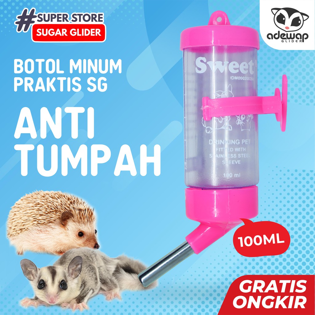 ADEWAP GLIDER Botol Minum Sugar Glider 100ML - 2