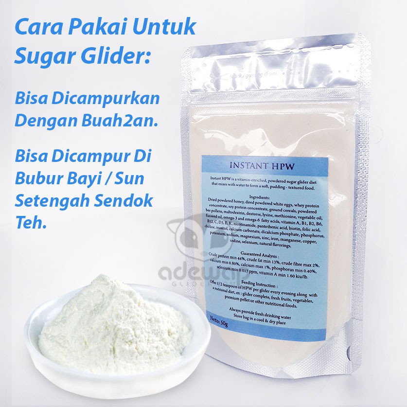 ADEWAP GLIDER HPW Instan Pro Booster Sugar Glider - 50gr - 4