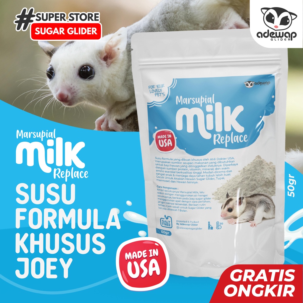 ADEWAP GLIDER Marsupial Milk Replacer Possum Pengganti Susu Sugar Glider - 6