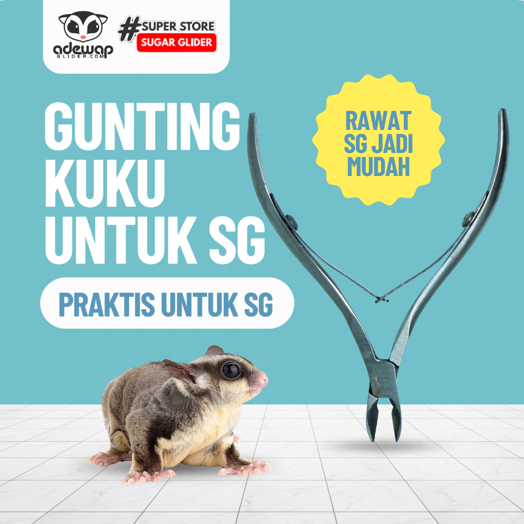 ADEWAP GLIDER Gunting Kuku Besi Nail Trimmer Clipers Sugar Glider - 7