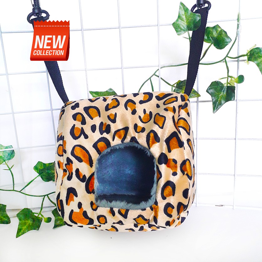 ADEWAP GLIDER Sleeping Pouch Goa Crusty Crab Cube Lembut Nyaman Untuk Sugar Glider - 5