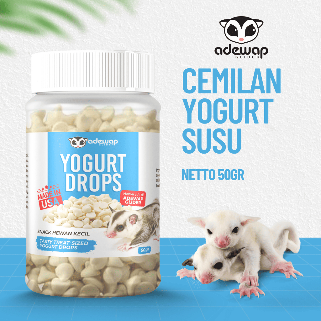 ADEWAP GLIDER Yogurt Drop Sugar Glider Snack Susu Sugar Glider - 2