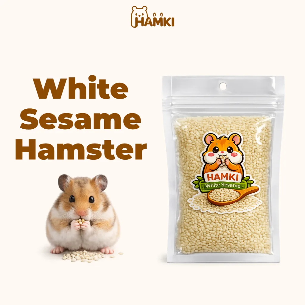 HAMKI Snack Hamster Wijen Putih White Sesame Hamki Cemilan Hamster Food Pakan Tambahan Sehat Alami