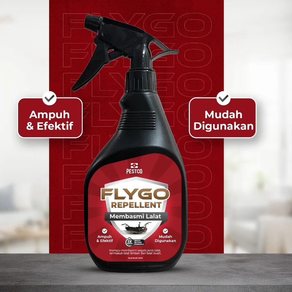 PESTCO Racun Lalat Ampuh 500ml – Obat Lalat & Semprotan Pengusir Lalat Efektif untuk Rumah dan Dapur