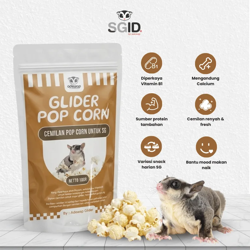 ADEWAP GLIDER Popcorn Snack Camilan Sugar Glider