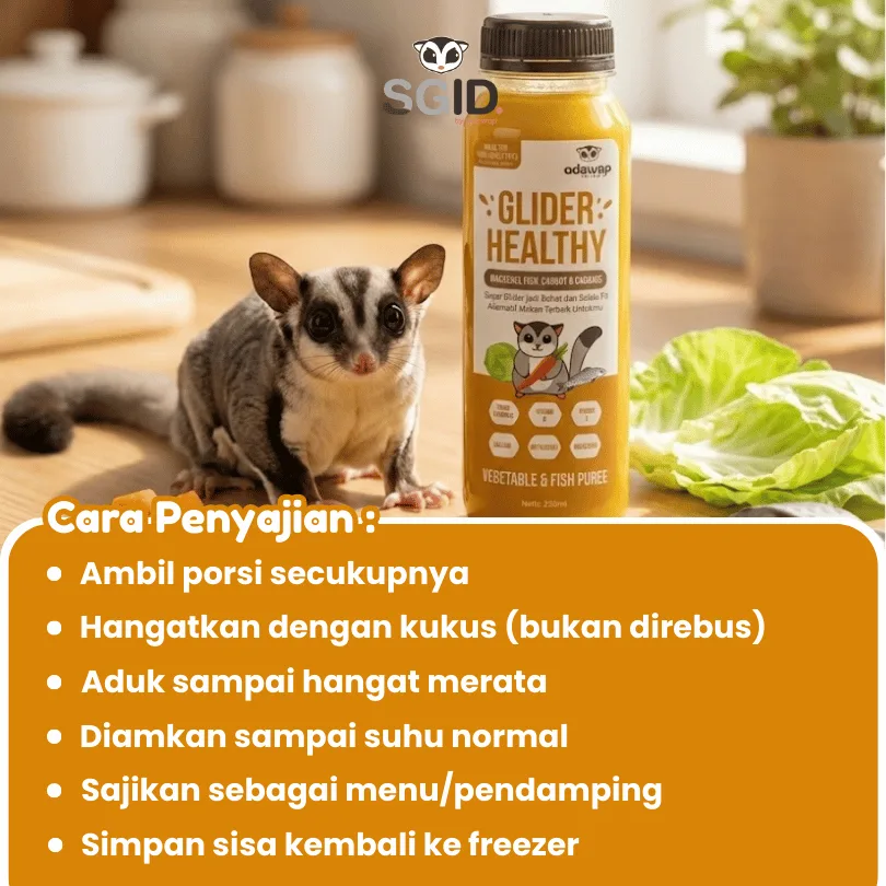 ADEWAP GLIDER Healthy Vegetable & Fish Puree : Mackerel Fish Carrot Cabbage - 250ml