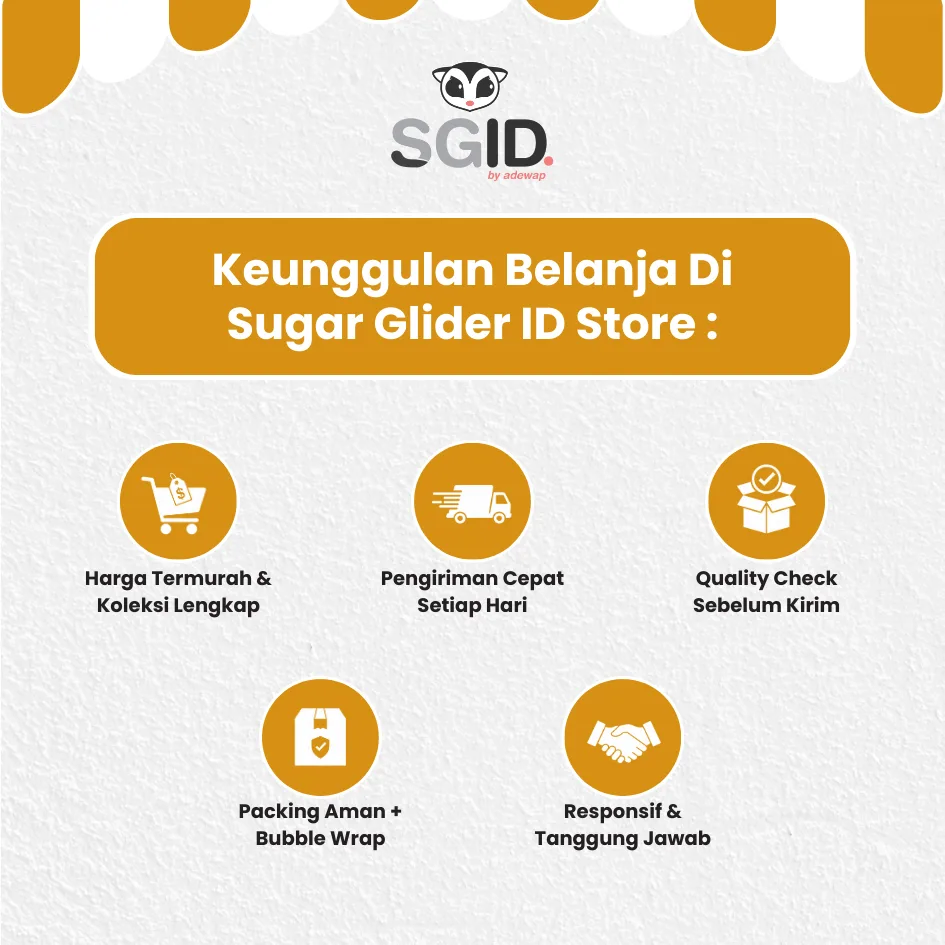 ADEWAP GLIDER Dried Mix Fruits Campuran 3 Buah Kering Cemilan Sugar Glider
