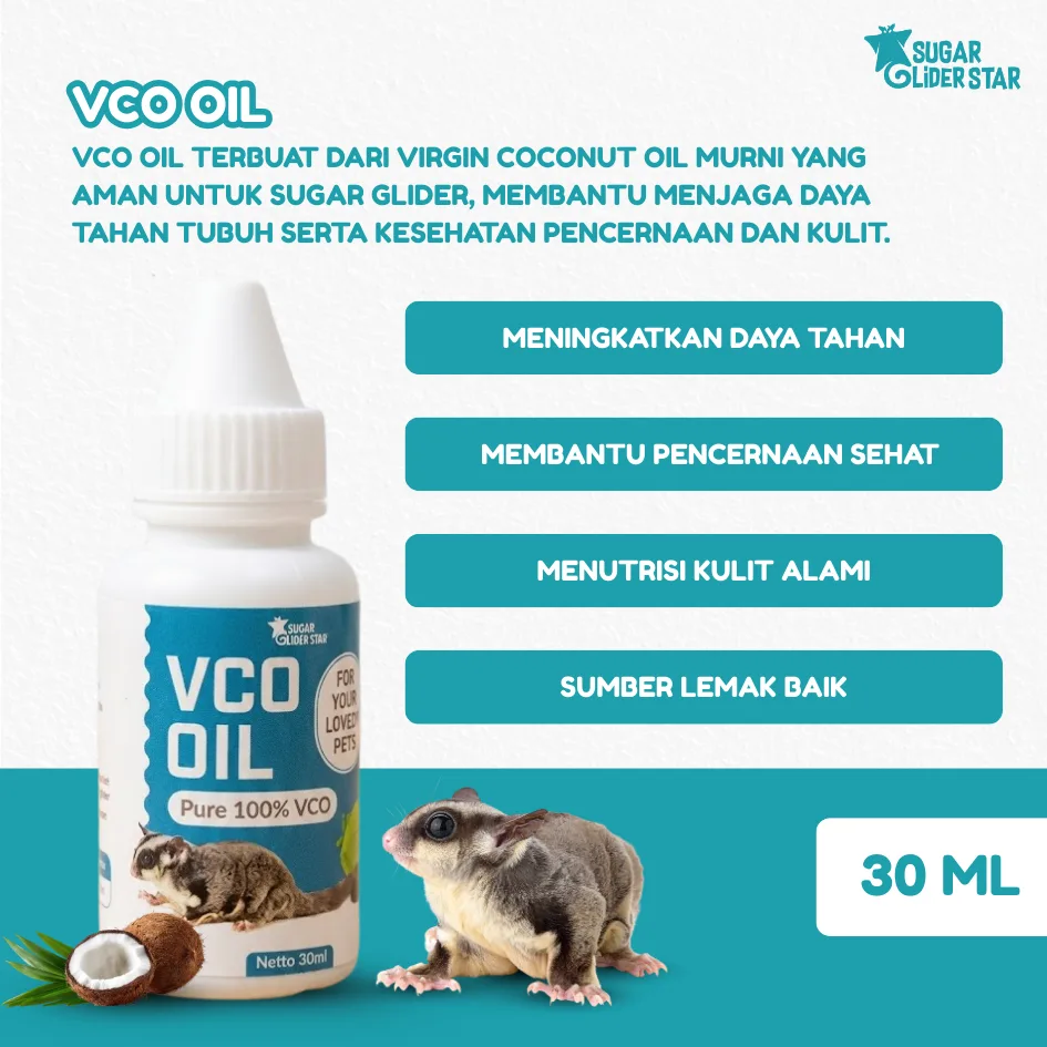 ADEWAP GLIDER Paket Multivitamin Sugar Glider : Vitamin A , Vitamin E & Omega 3