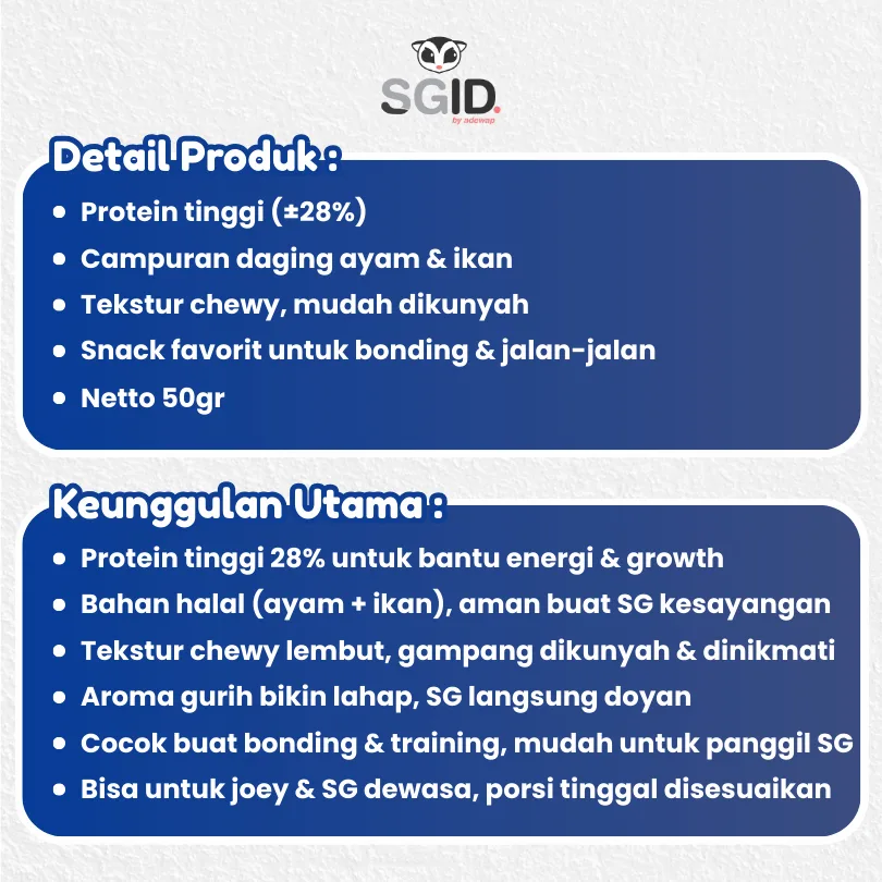 SUGAR GLIDER STAR Hokkaido Milk Cemilan Import Makanan Sugar Glider 50gr