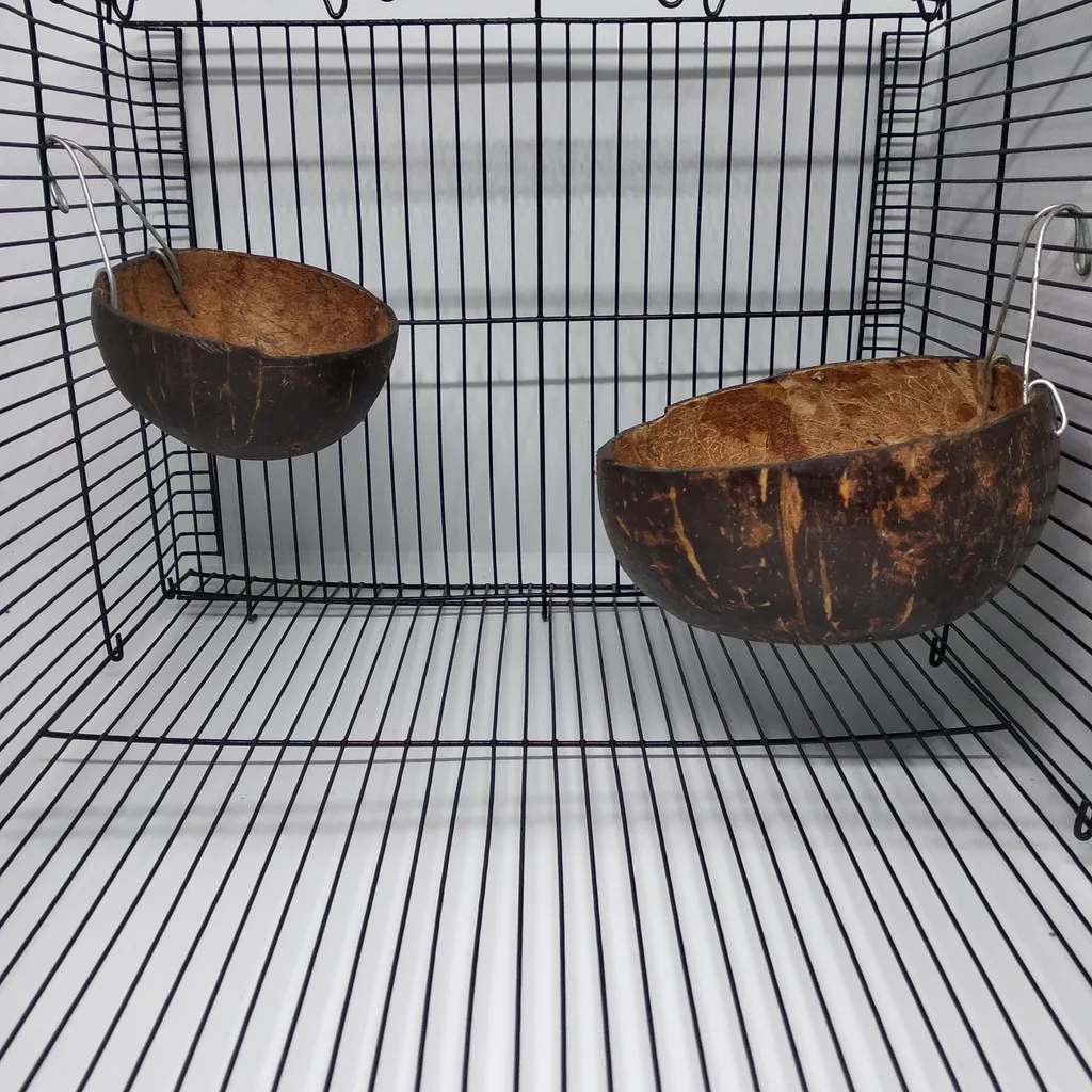 Sleeping pouch tempat tidur Batok Kelapa asli untuk sugar glider tupai terbang hamster & hewan lain