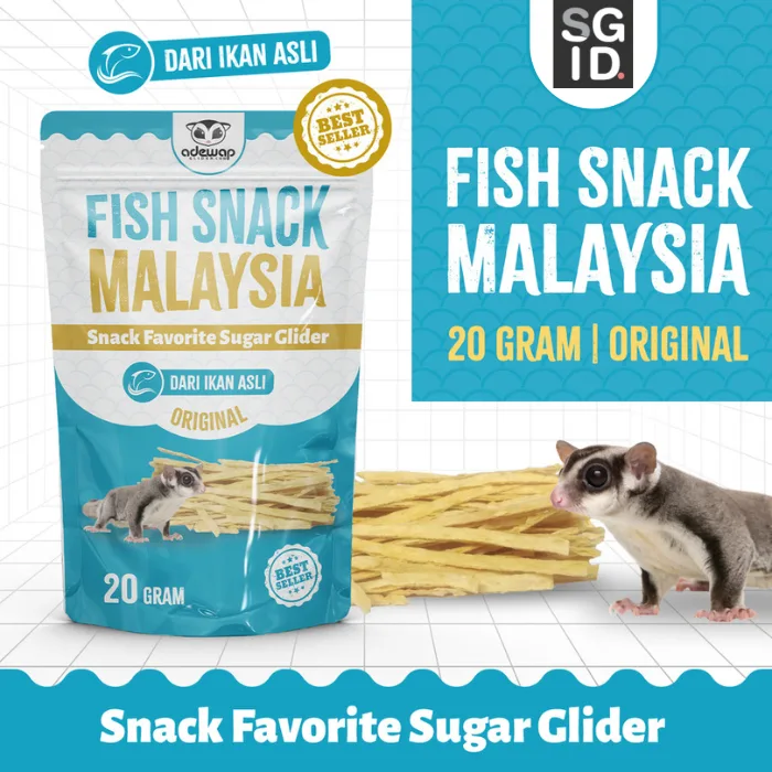 FISH SNACK MURAH SUGAR GLIDER IMPORT MALAYSIA CAMILAN BONDING SG FAVORIT SUGER GLIDER