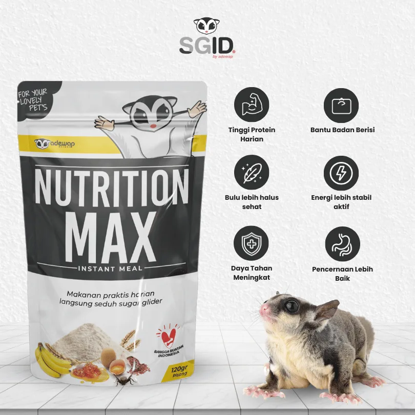 ADEWAP GLIDER Nutrition Max Pro Plus Makanan Harian Nutrisi Sugar Glider