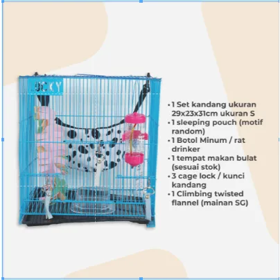 ADEWAP GLIDER Kandang Lipat Small Kecil Sugar Glider