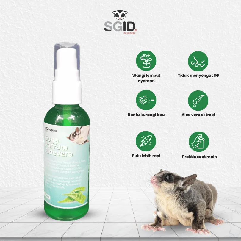 PARFUM ALOEVERA / PENGHARUM SPRAY SUGAR GLIDER / PARFUM HEALTHY HEWAN PELIHARAAN