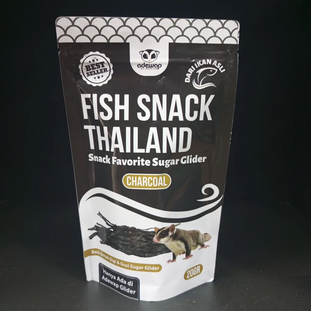 ADEWAP GLIDER Fish Snack Charcoal Camilan Perawatan Gigi Sugar Glider