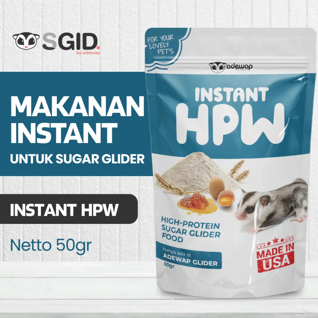 ADEWAP GLIDER HPW Instan Sugar Glider Campuran Nutrisi High Protein Wombaroo - 50Gr
