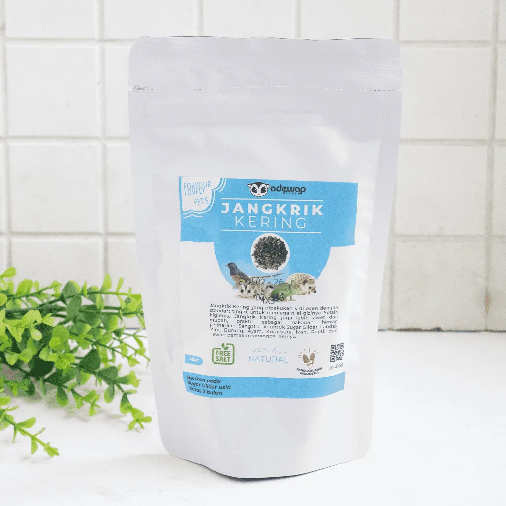 ADEWAP GLIDER Dried Cricket Jangkrik Kering Sugar Glider