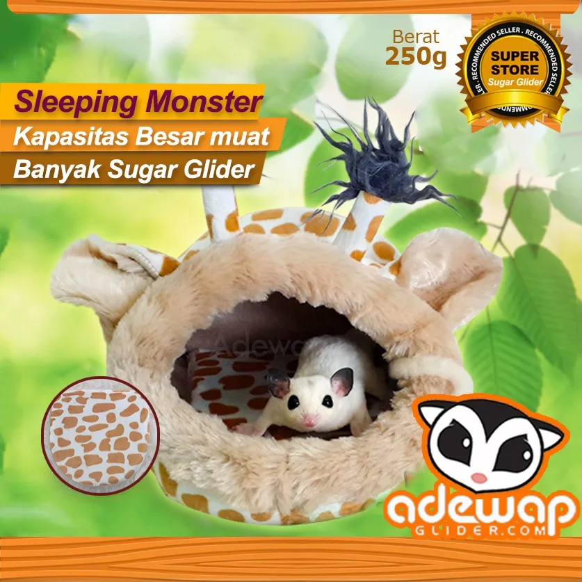 SUGAR GLIDER STAR Sleeping Pouch MONSTER Tempat Tidur Sugar Glider