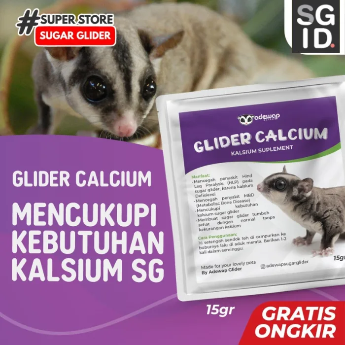 ADEWAP GLIDER Glider Calcium Glider Kalsium Suplement Sugar Glider