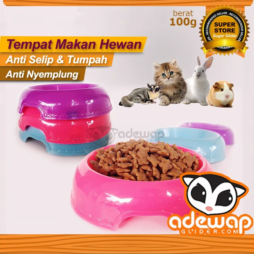 ADEWAP GLIDER Tempat Makan Bulat Sugar Glider