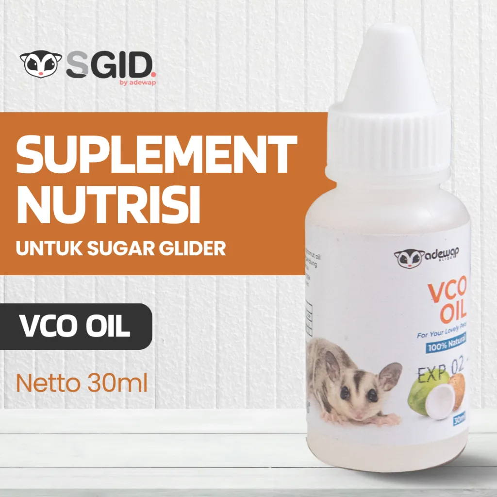 ADEWAP GLIDER VCO Virgin Coconut Oil Minyak Kelapa Murni Obat Perawatan Sugar Glider - 30ML