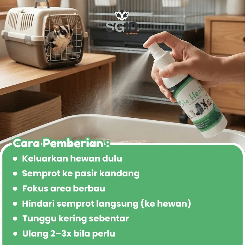 ADEWAP GLIDER Bio Health Disinfektan Kandang Hewan Peliharaan