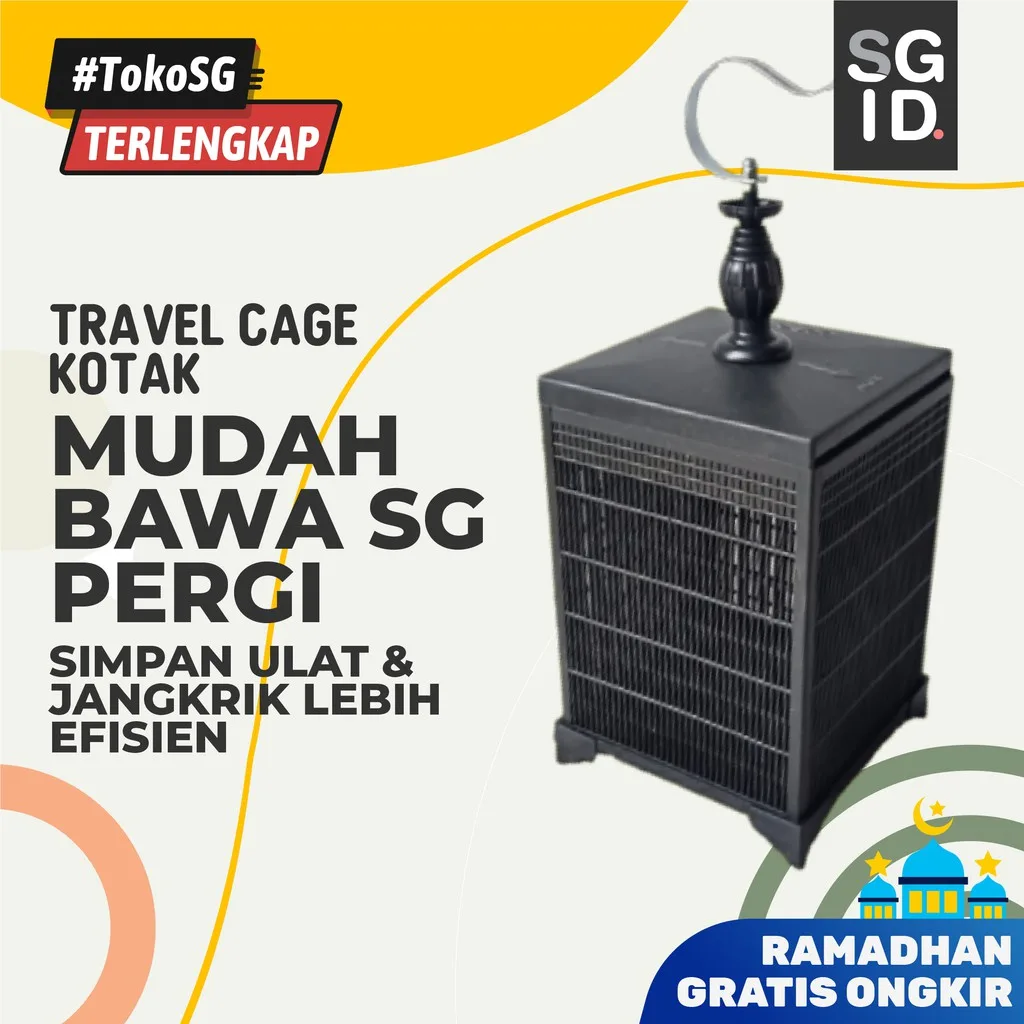 SGID Travel Cage Kotak Tempat Bawa Sugar Glider Hamster Tempat Jangkrik