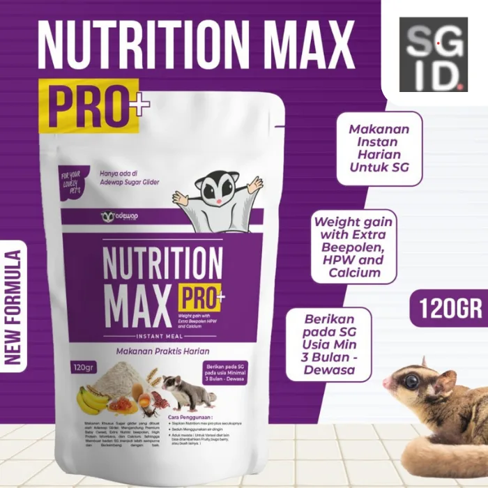 ADEWAP GLIDER Nutrition Max Pro Plus Makanan Harian Nutrisi Sugar Glider