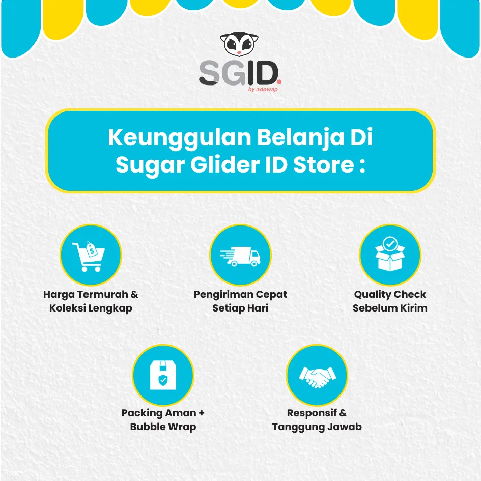 SUGAR GLIDER STAR Tempat Makan Jepit Hewan Sugar Glider