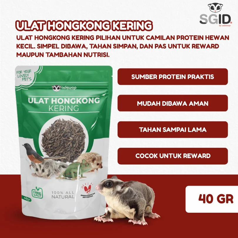 ADEWAP GLIDER Paket Hemat 3 Serangga Nutrisi Protein Sugar Glider