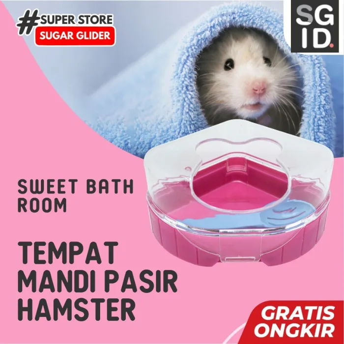 ADEWAP GLIDER Sweet Bathing Room Tempat Mandi Pasir Hewan Kecil