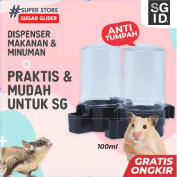ADEWAP GLIDER Dispenser Tempat Minum Makan Sugar Glider