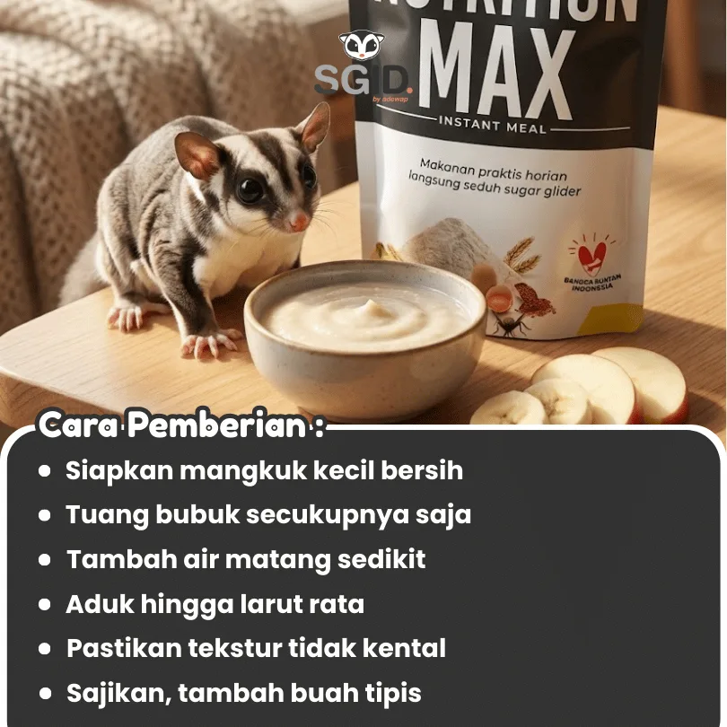 ADEWAP GLIDER Nutrition Max Pro Plus Makanan Harian Nutrisi Sugar Glider