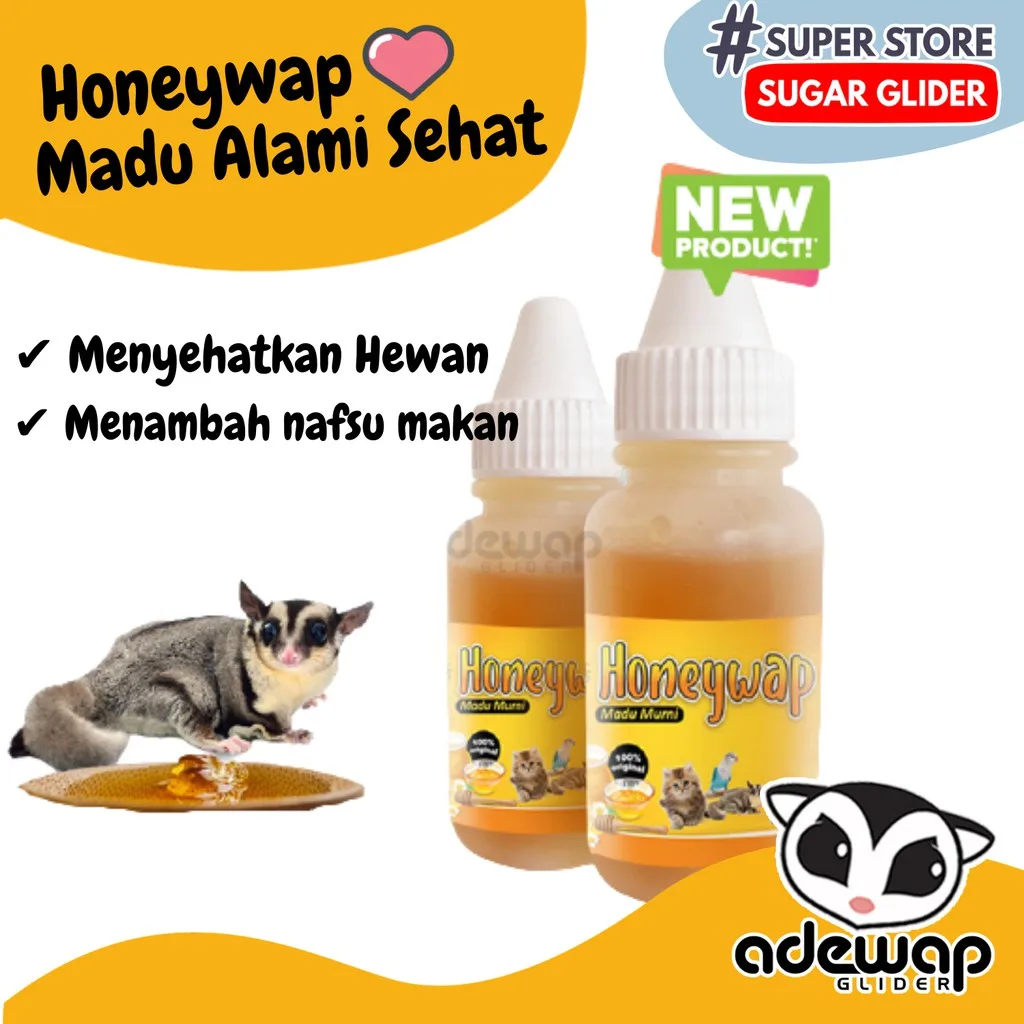 ADEWAP GLIDER Honeywap Madu Murni Sugar Glider - 30ml
