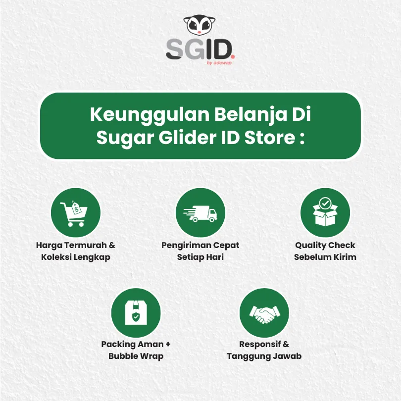 ADEWAP GLIDER Glider Booster Sugar Glider Probiotic & Saccharomyces For Over Grooming - 50 Gr
