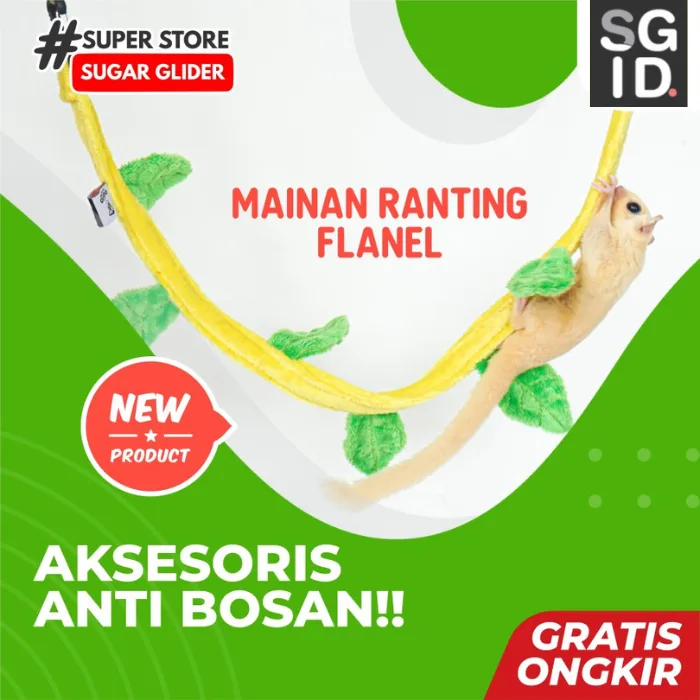ADEWAP GLIDER Leaf Climbing Panjatan Flanel Sugar Glider