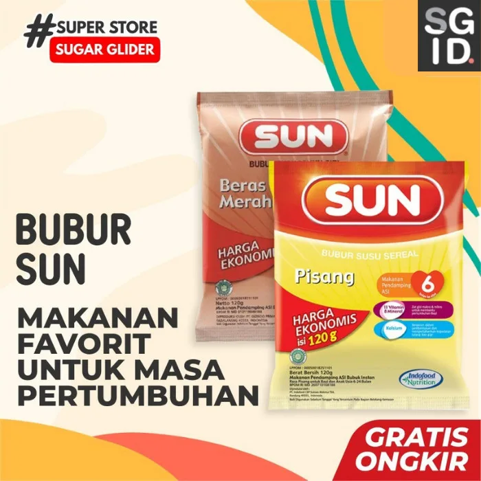 BUBUR SUN SUSU CEREAL / MAKANAN HARIAN SUGAR GLIDER / BERNUTRSI / MAKANAN HEWAN SUGAR GLIDER