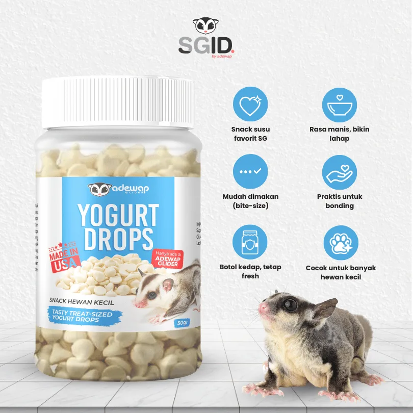 SUGAR GLIDER STAR Yogurt Drops Snack Susu Cemilan Sugar Glider Import USA