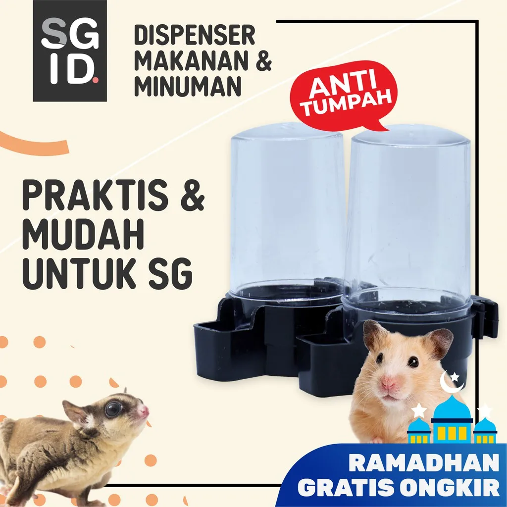 ADEWAP GLIDER Dispenser Tempat Minum Makan Sugar Glider