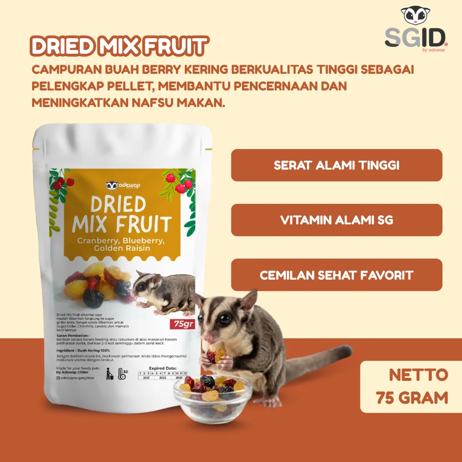 ADEWAP GLIDER Paket Pellet Sugar Glider