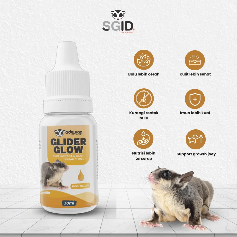 ADEWAP GLIDER Glow Suplement Perawatan Bulu Sugar Glider - 30ML