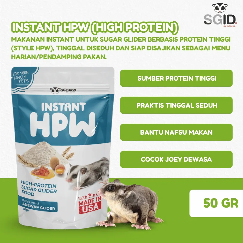 ADEWAP GLIDER Paket Hemat 2 Nutrisi Protein Wajib Sugar Glider