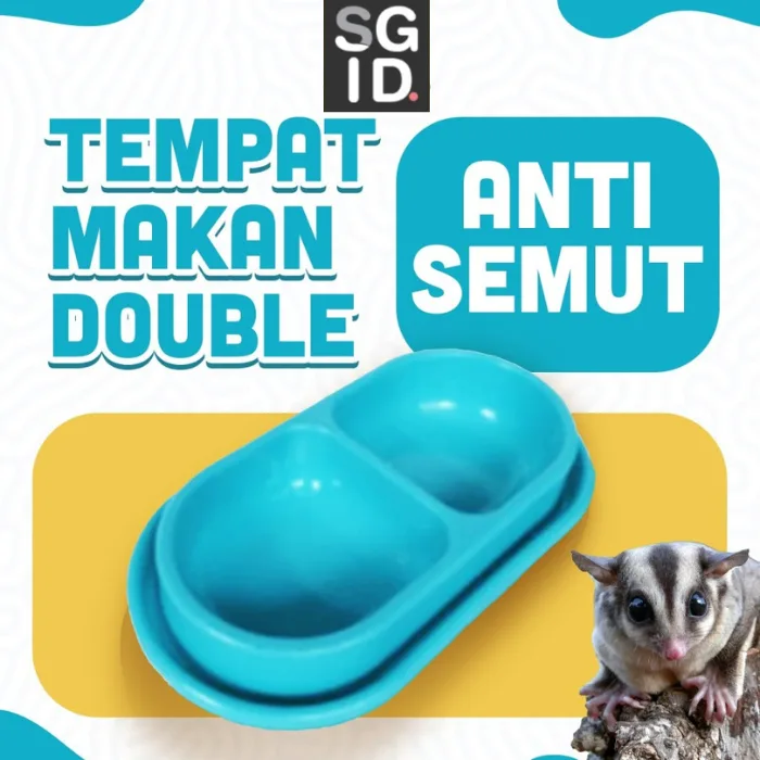 Tempat Makan minum hewan Sugar Glider Kucing Kelinci  Dobel