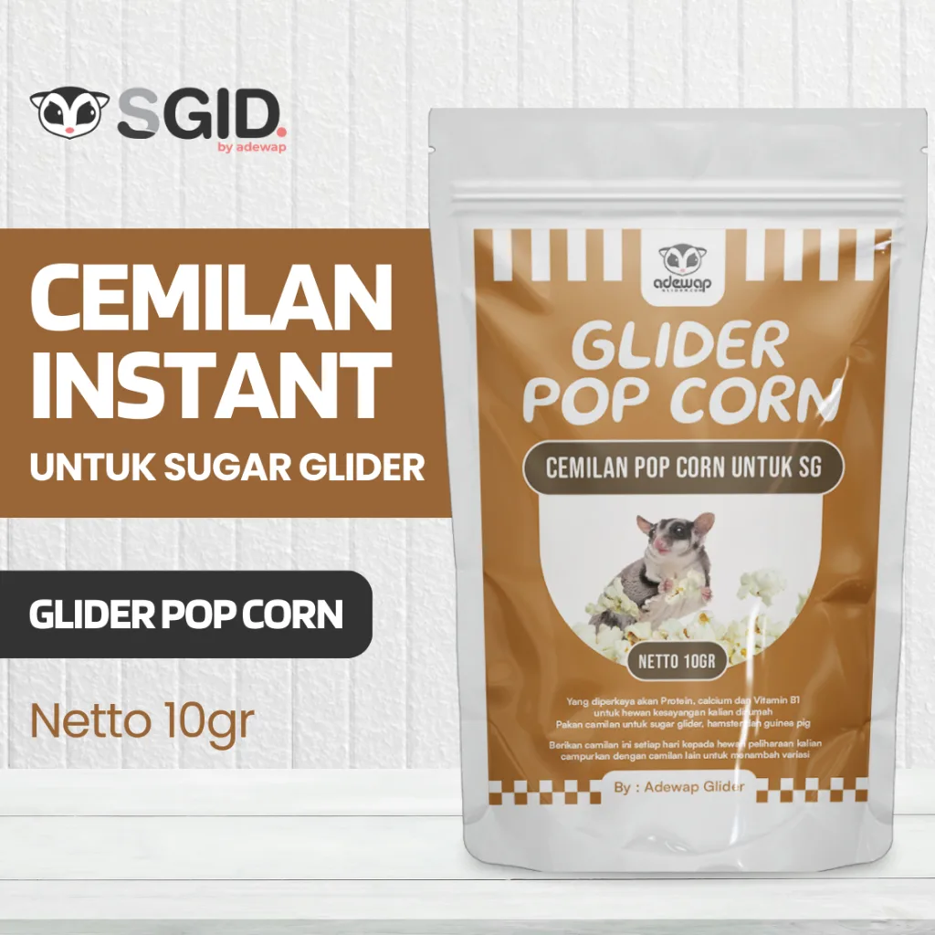 ADEWAP GLIDER Popcorn Snack Camilan Sugar Glider