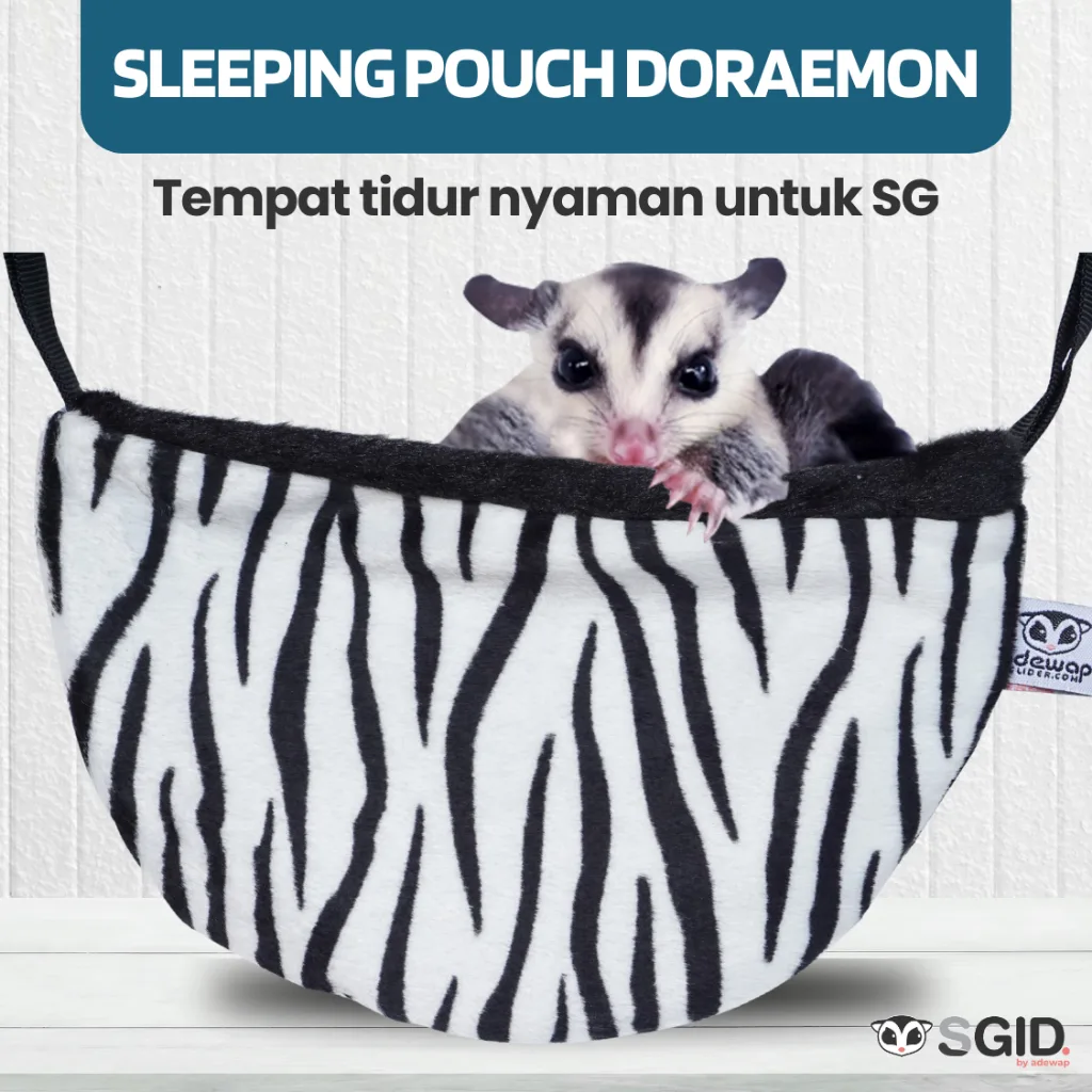 Sleeping Pouch For Sugar Glider Kantong Doraemon Motif Hewan Lucu Lembut